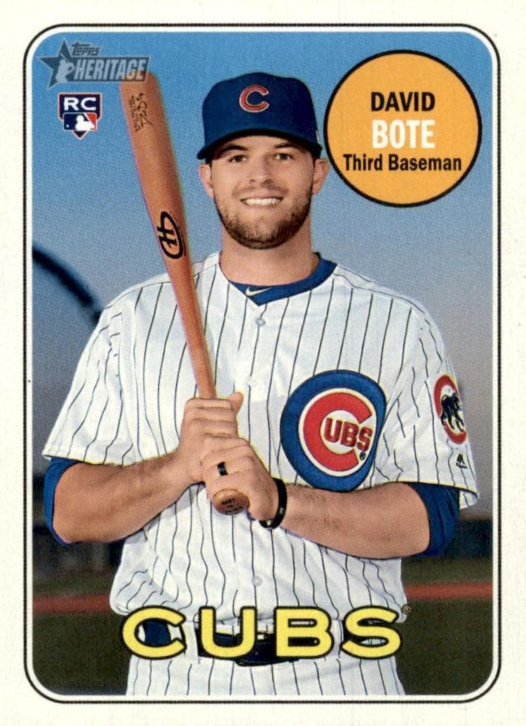 David Bote 2018 topps Topps Heritage