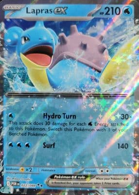 Lapras EX trading card