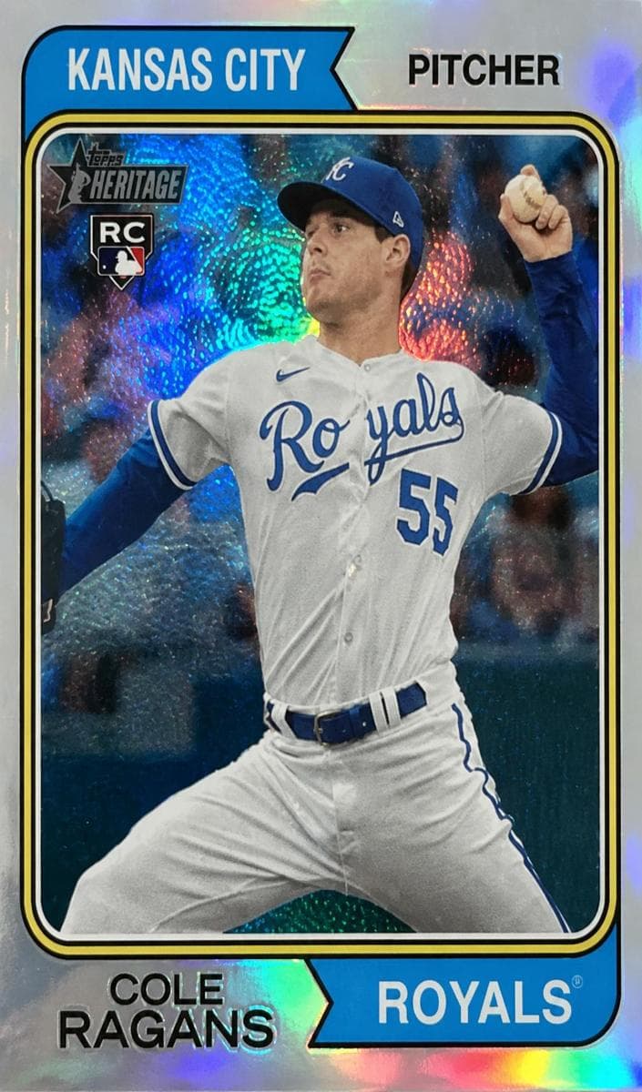 Cole Ragans 2023 topps Topps Heritage