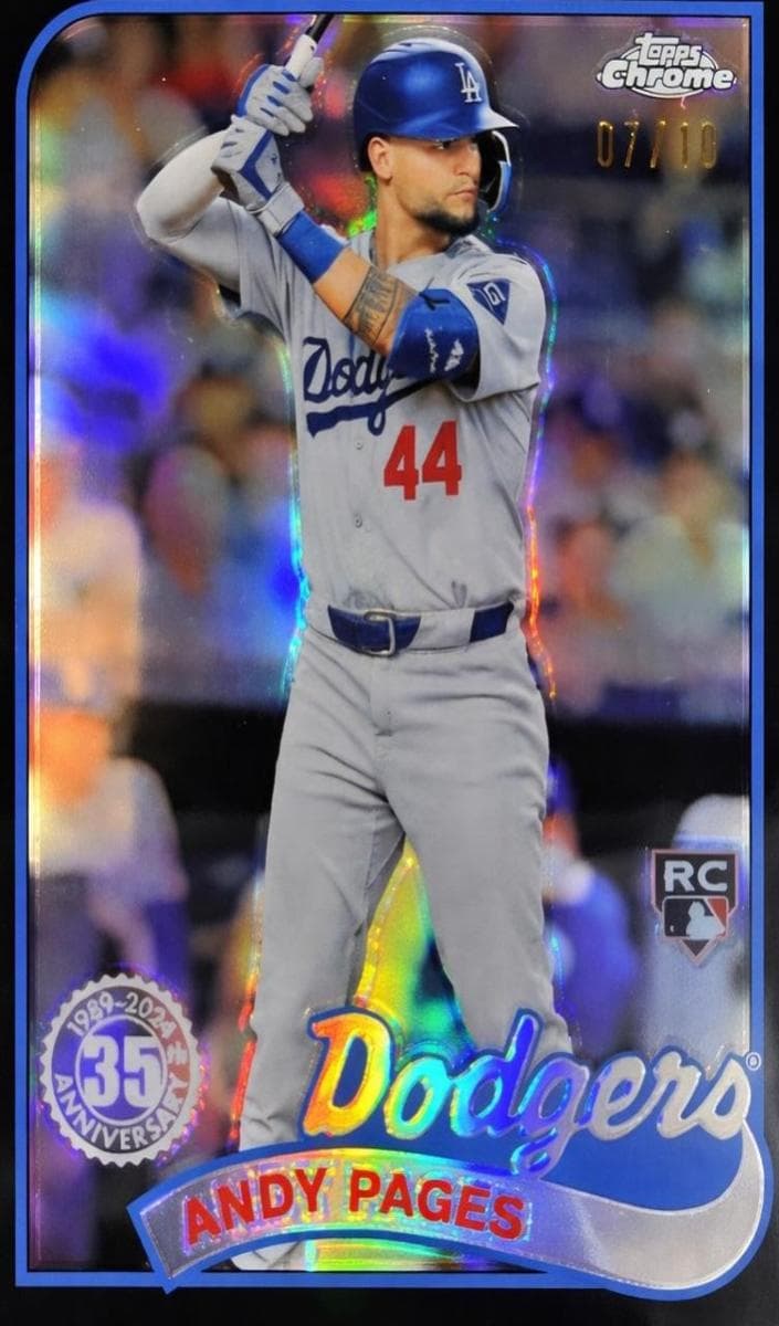 Andy Pages 2024 topps Topps Chrome Update