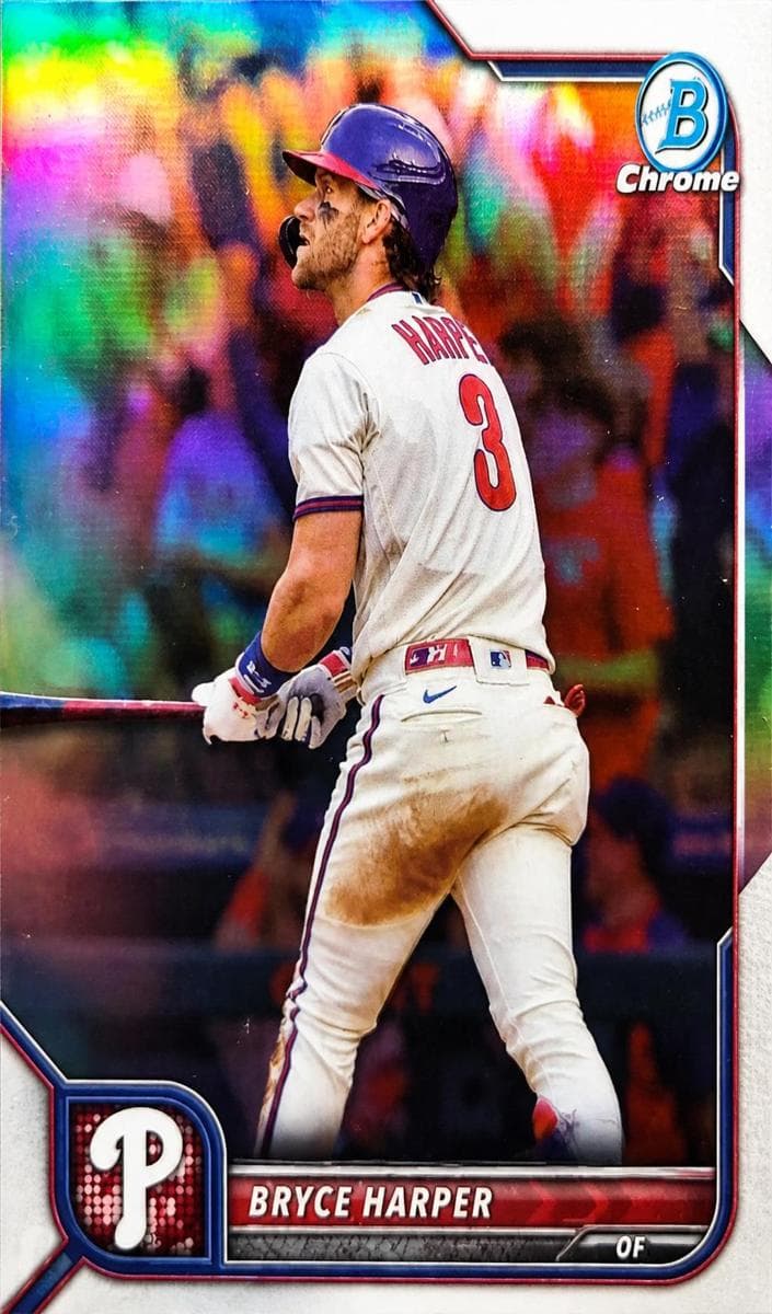 Bryce Harper 2022 bowman Bowman Chrome Sapphire Edition