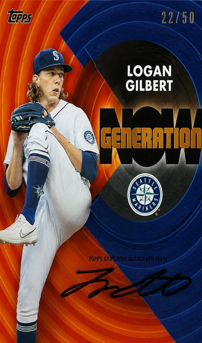 Logan Gilbert 2022 topps Topps Clearly Authentic