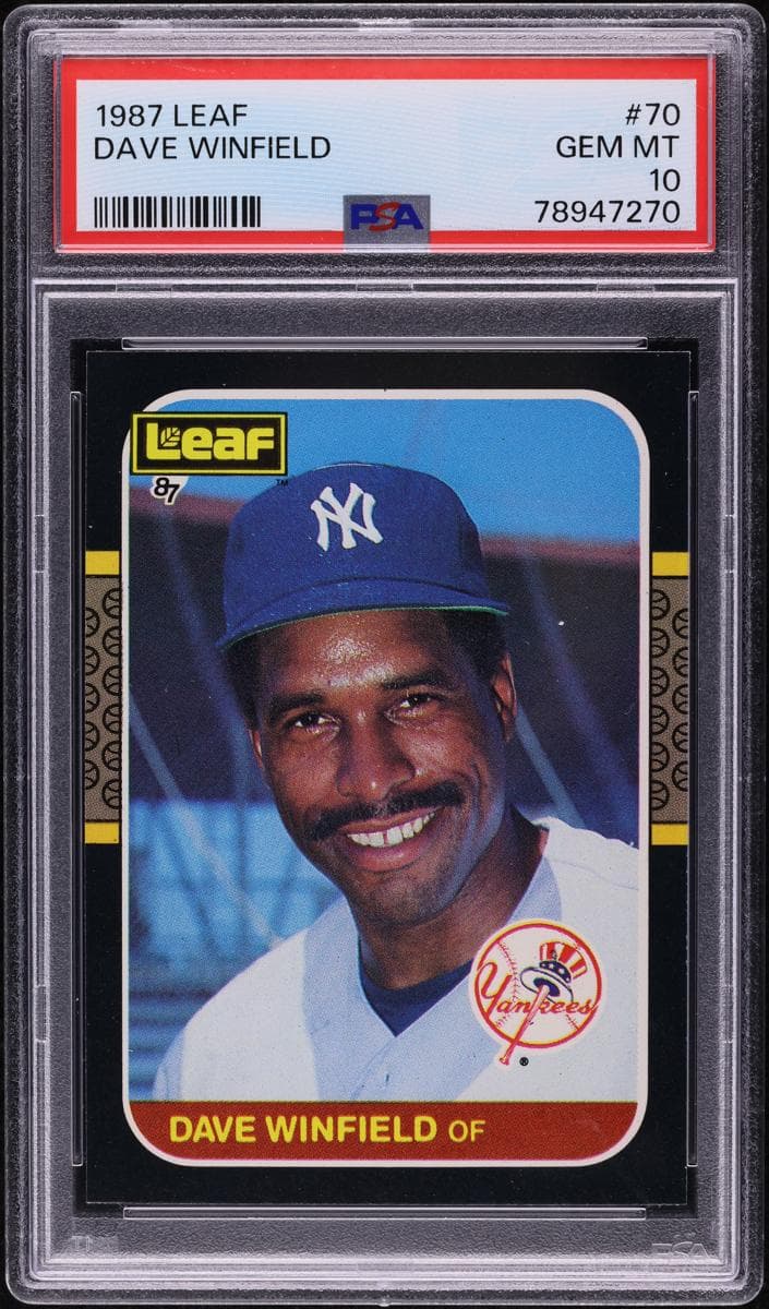 Dave Winfield 1987 leaf