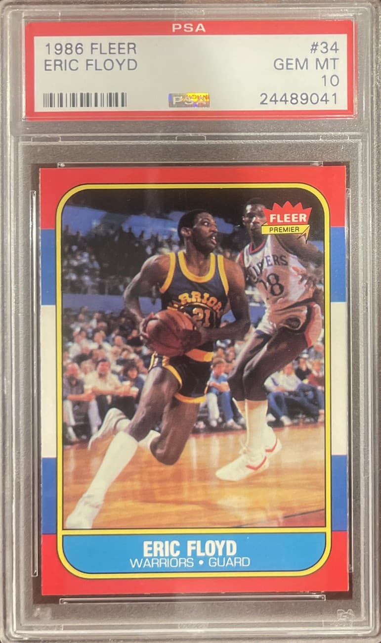 BASKETBALL ERIC SLEEPY FLOYD 1986 Fleer 1986 Fleer