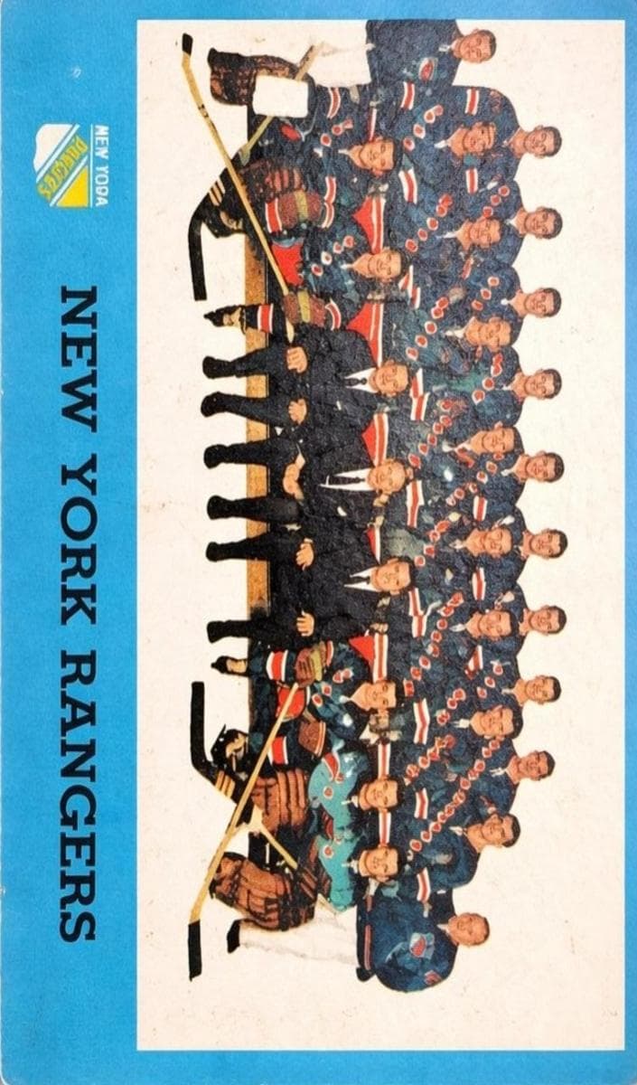New York Rangers 1962 topps Topps