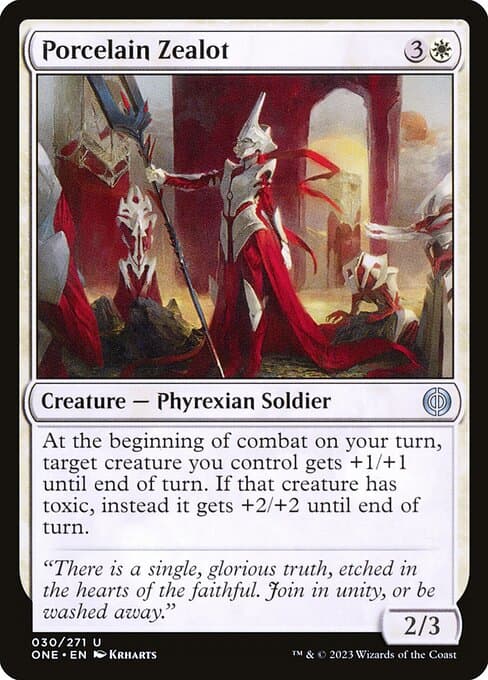 Porcelain Zealot 2023 Magic: The Gathering Phyrexia: All Will Be One