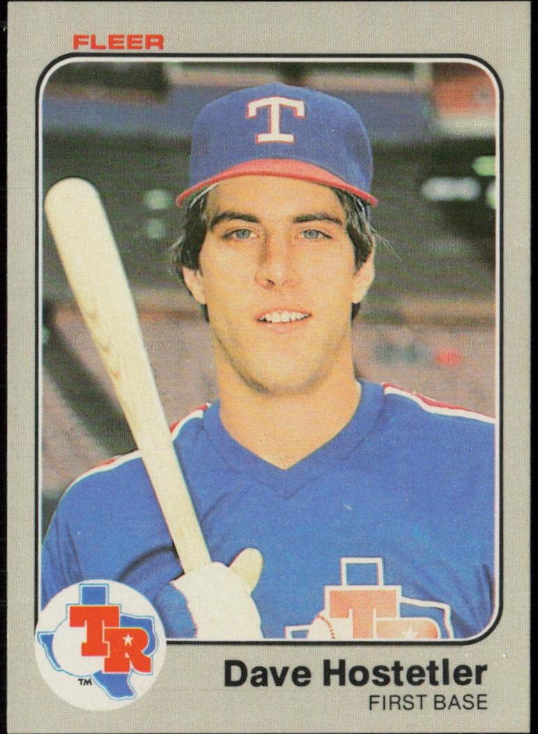 Dave Hostetler 1983 fleer Fleer