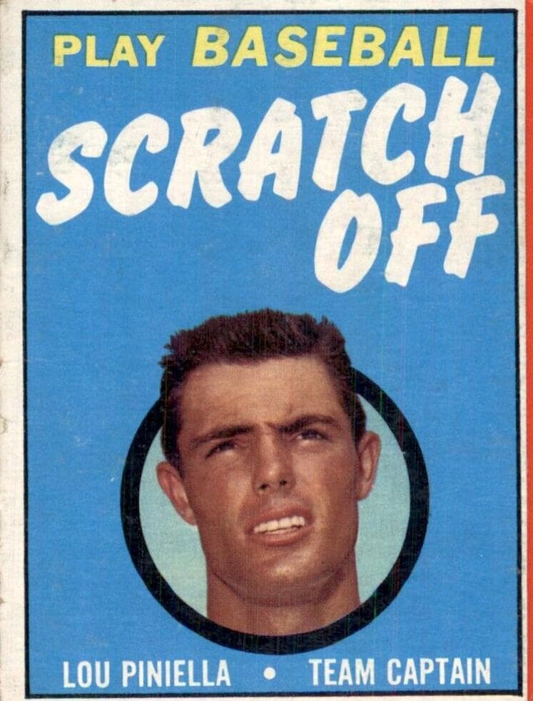 Lou Piniella 1970 topps Scratch-offs