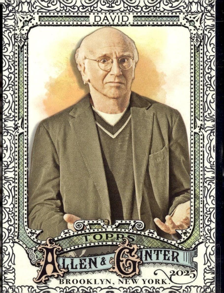 Larry David trading card