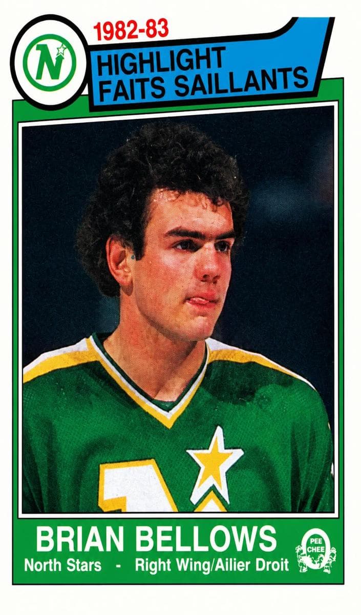 Brian Bellows 1983 topps O-Pee-Chee
