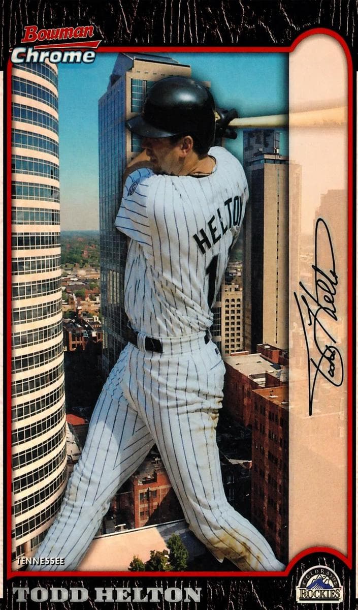 Todd Helton 1999 bowman Bowman Chrome
