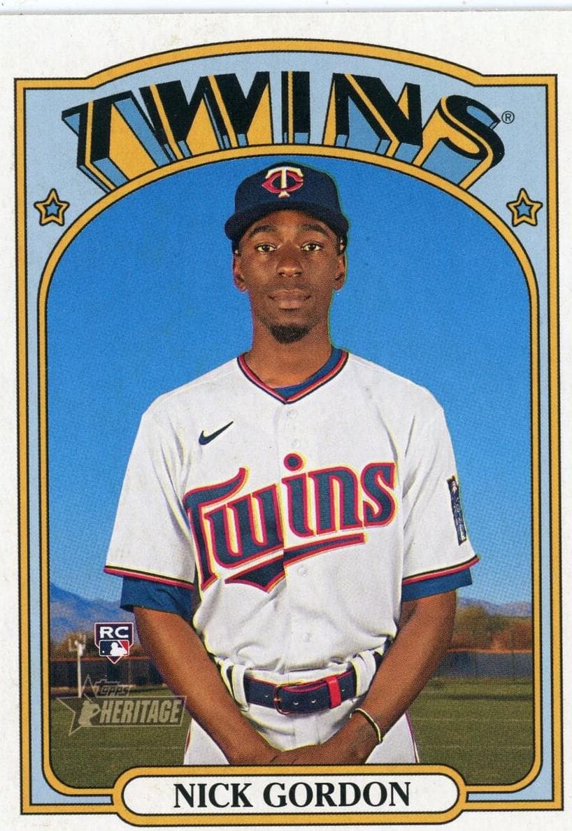 Nick Gordon 2021 topps Topps Heritage