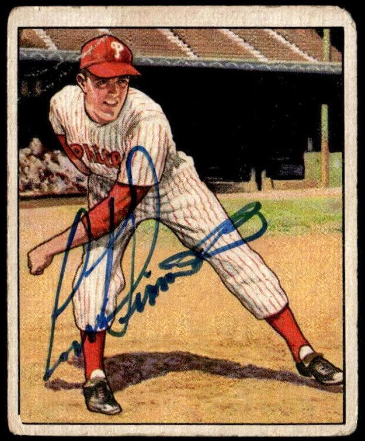 Curt Simmons 1950 bowman Bowman