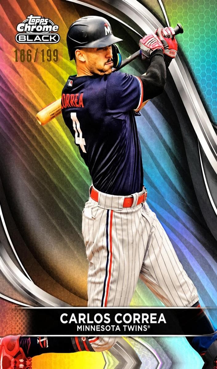 Carlos Correa 2024 topps Topps Chrome Black