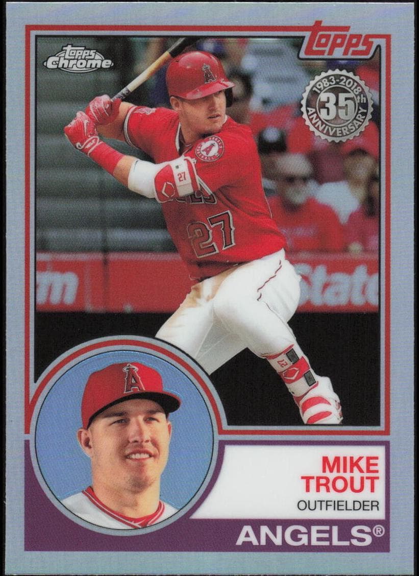 Mike Trout 2018 topps Topps Chrome
