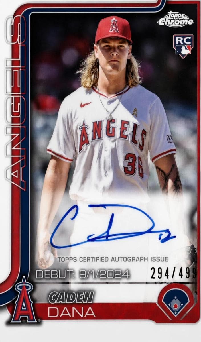 Caden Dana 2025 topps Topps Chrome Update