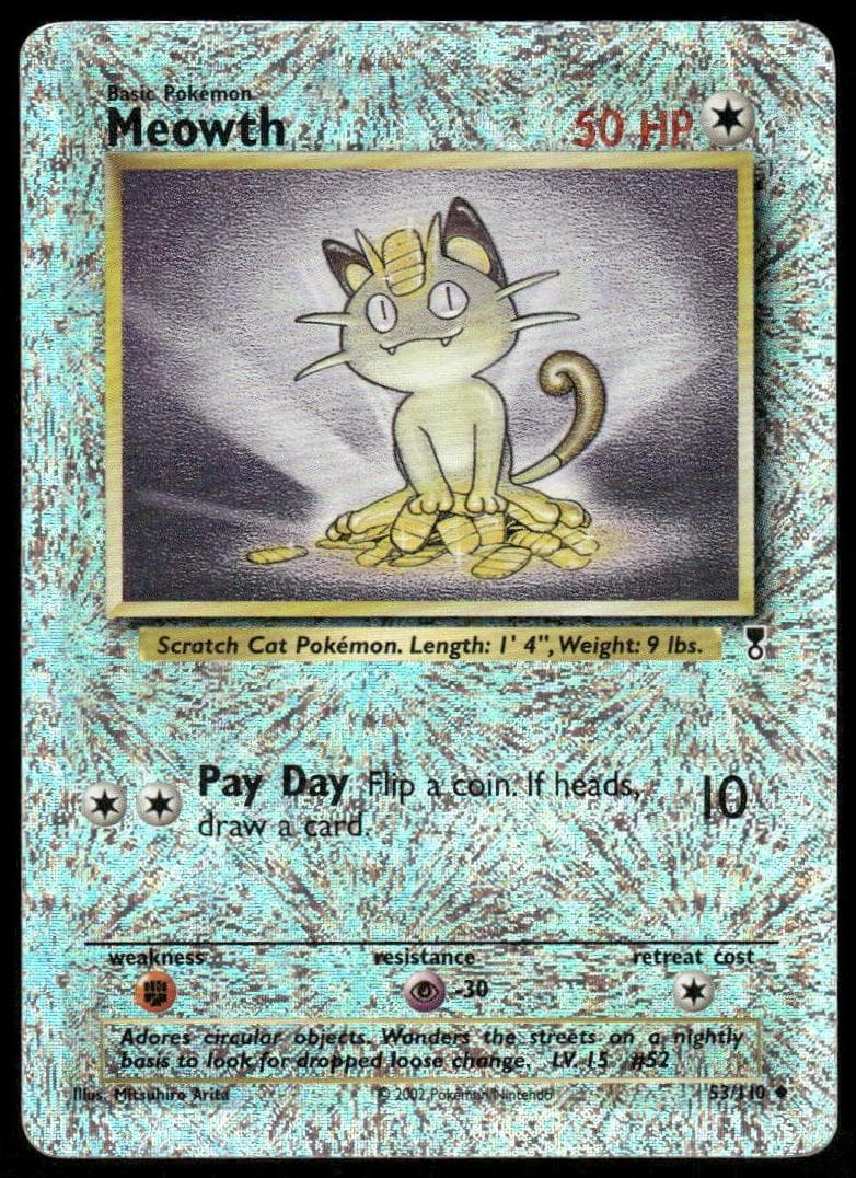 Meowth trading card