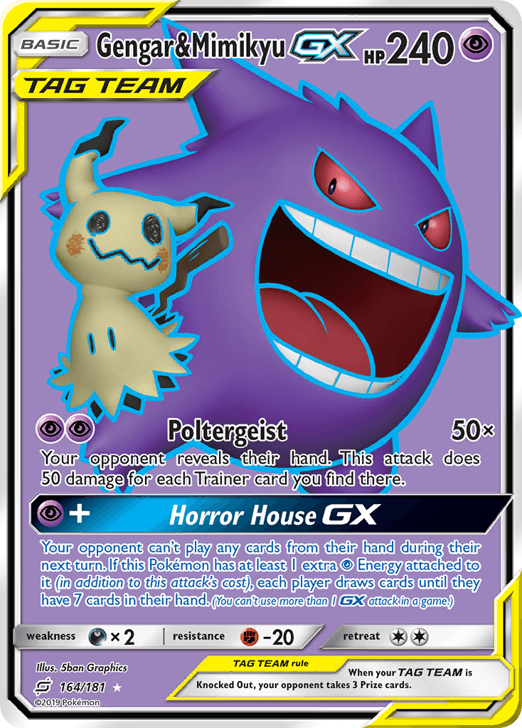 Gengar & Mimikyu GX 2019 Pokemon