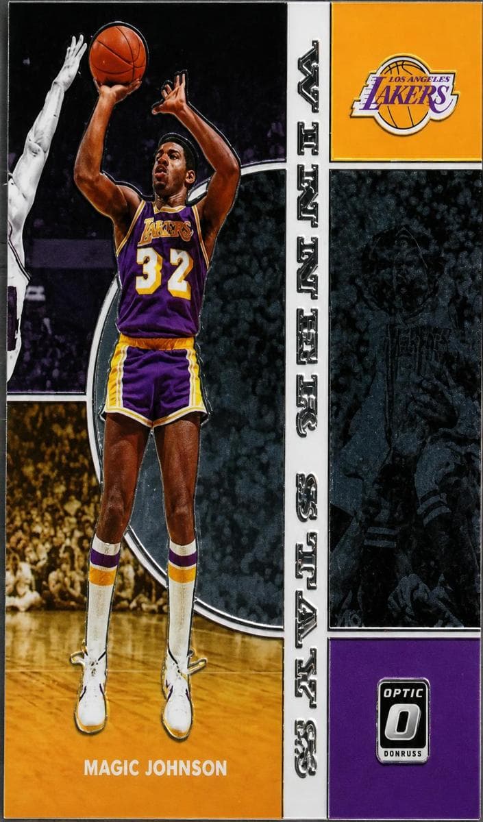 Magic Johnson 2019 panini Donruss Optic
