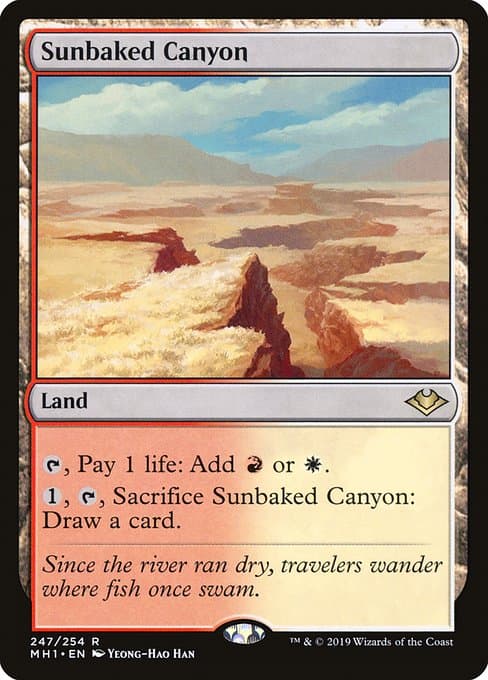 Sunbaked Canyon 2019 Magic: The Gathering Modern Horizons
