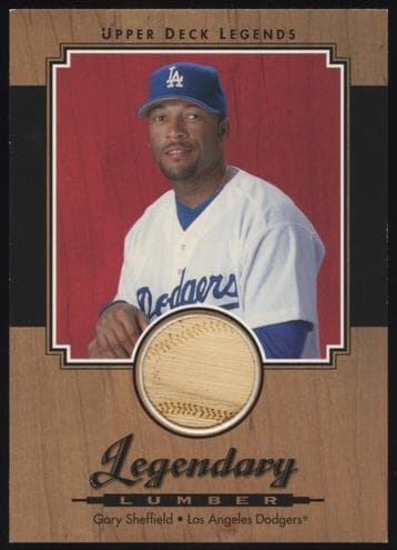 Gary Sheffield 2001 upper-deck Legends Legendary Lumber