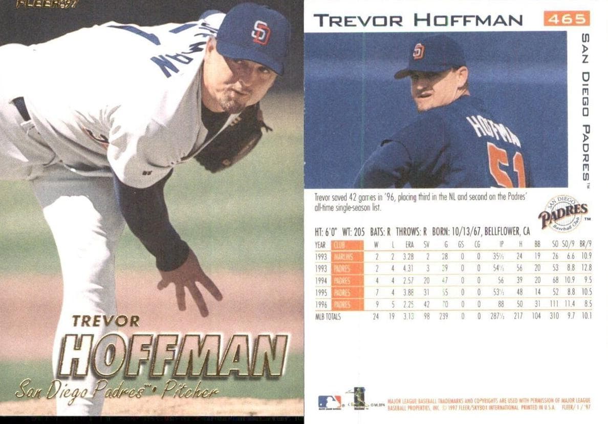 Trevor Hoffman 1997 fleer Fleer