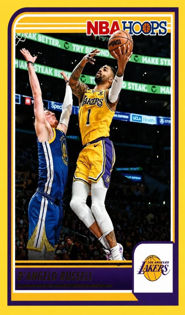 D'Angelo Russell 2023 panini Hoops Premium Stock