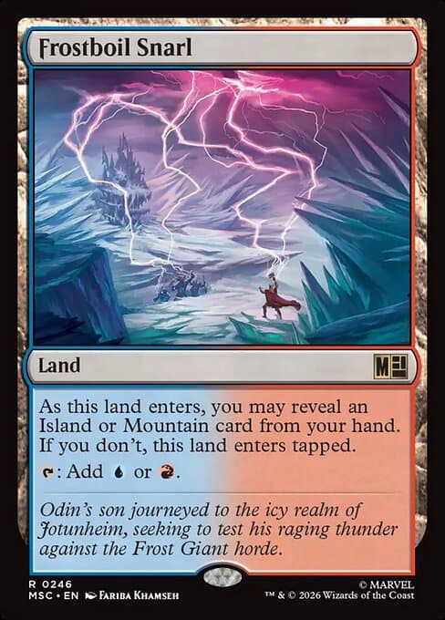 Frostboil Snarl 2025 Magic: The Gathering Aetherdrift Commander