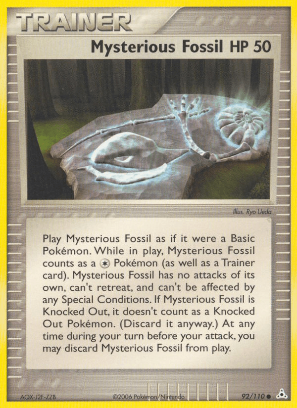 Mysterious Fossil 2006 Pokemon