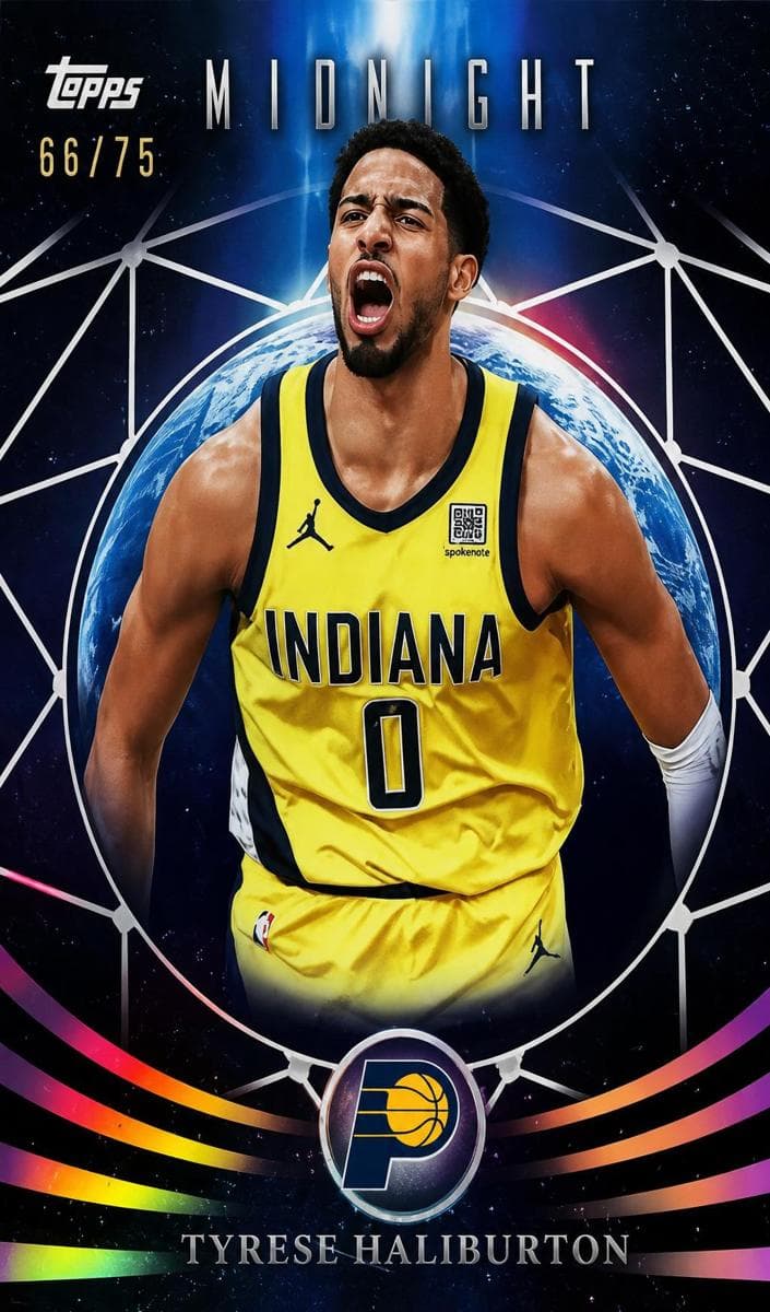 Tyrese Haliburton 2025 topps Topps Midnight