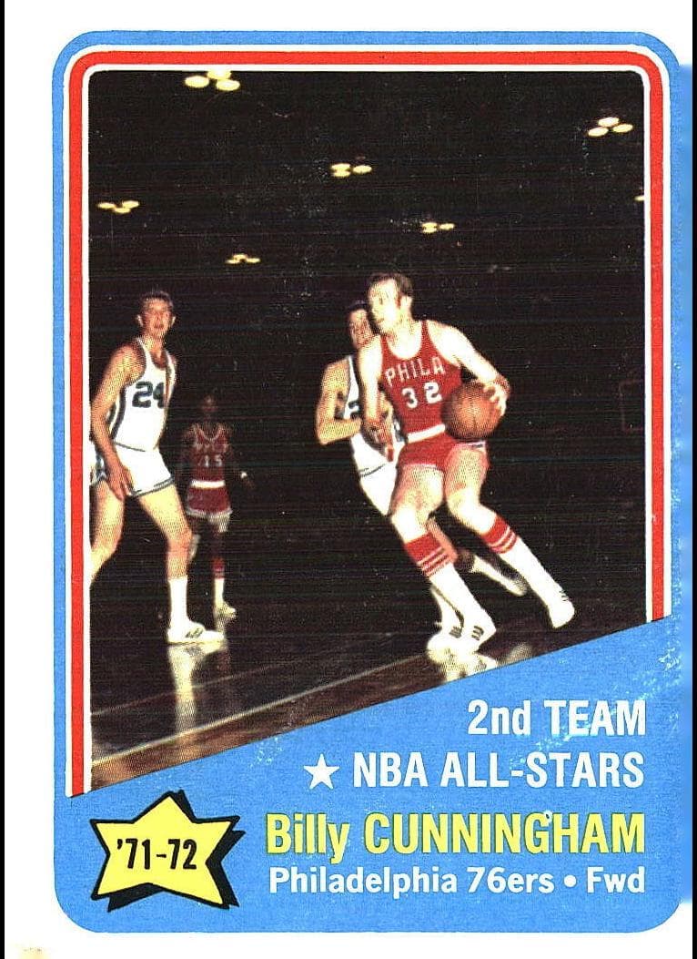 Billy Cunningham 1972 topps