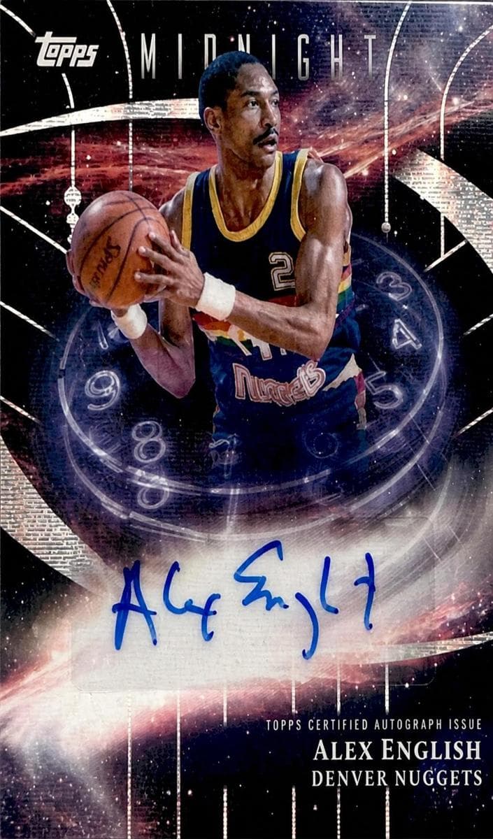 Alex English 2025 topps Topps Midnight