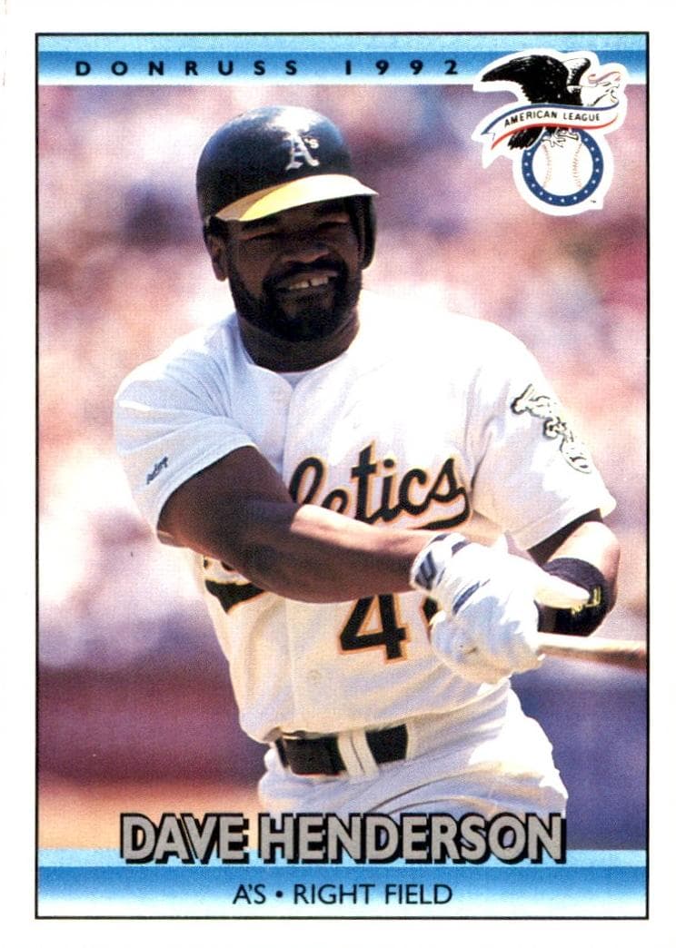 Dave Henderson 1992 panini Donruss