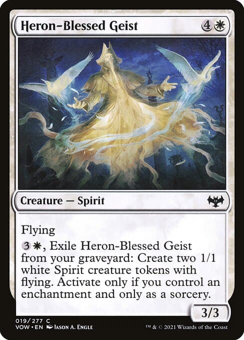 Heron-Blessed Geist 2022 Magic: The Gathering Innistrad: Double Feature