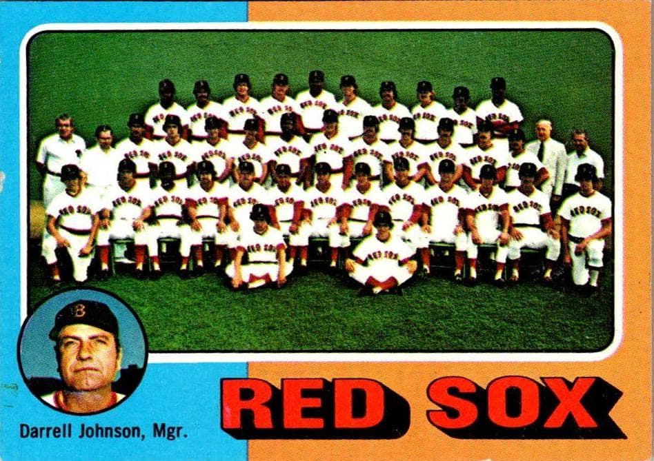Boston Red Sox / Darrell Johnson 1975 topps Topps