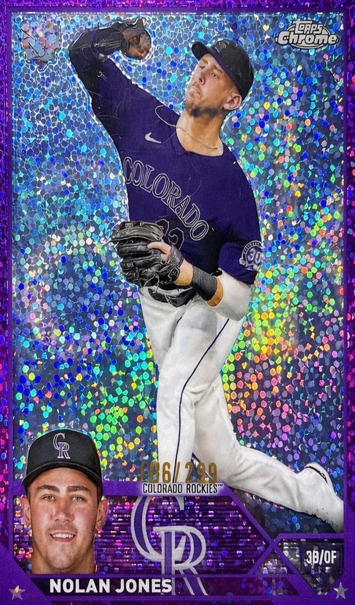 Nolan Jones 2023 topps Topps Chrome