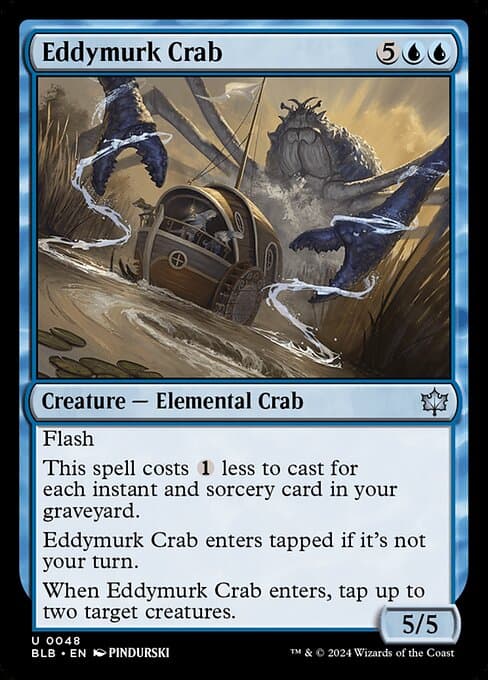 Eddymurk Crab 2024 Magic: The Gathering Bloomburrow