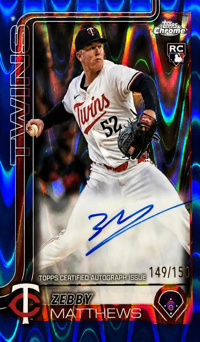 Zebby Matthews 2025 topps Chrome