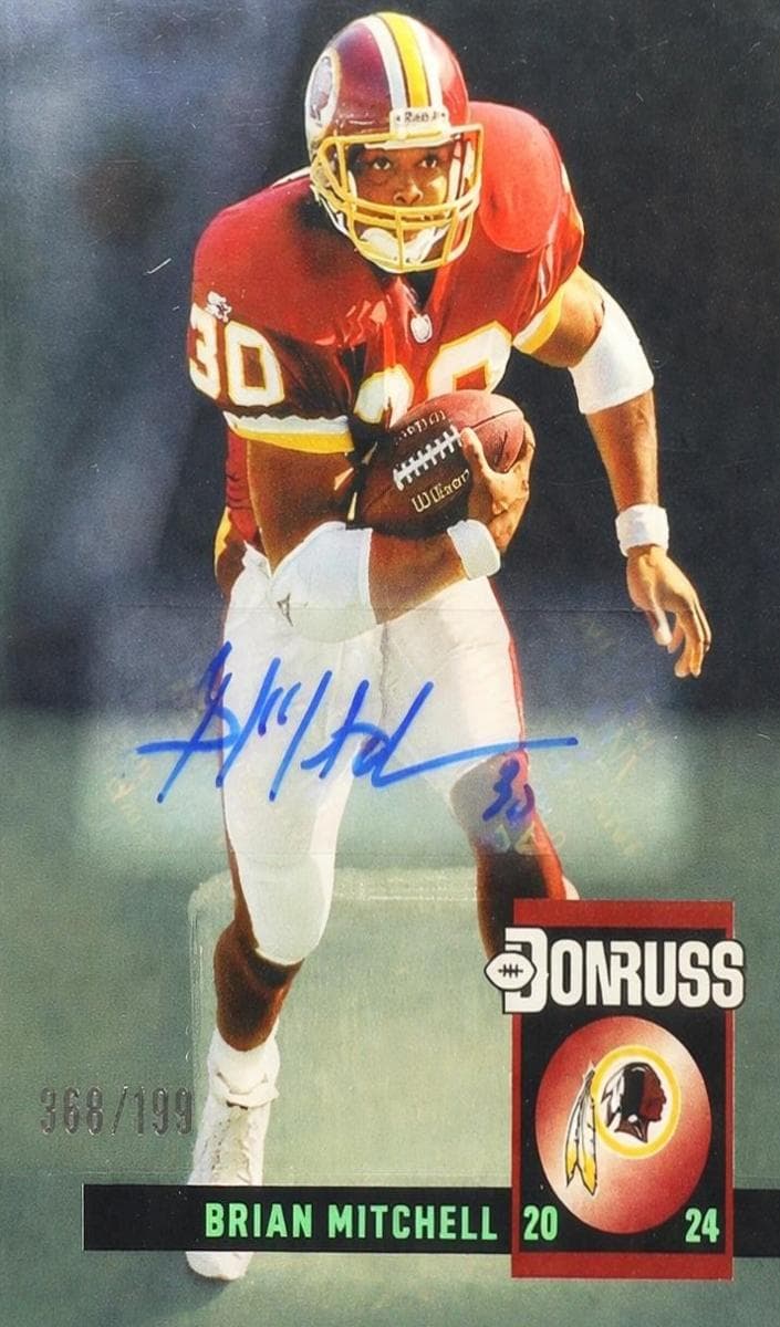 Brian Mitchell 2024 panini Clearly Donruss