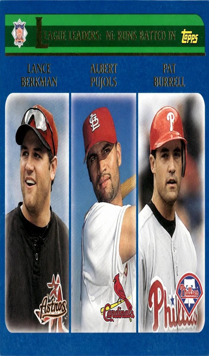 National League Runs Batted In Leaders #346