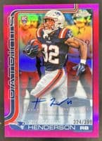 TreVeyon Henderson 2025 panini
