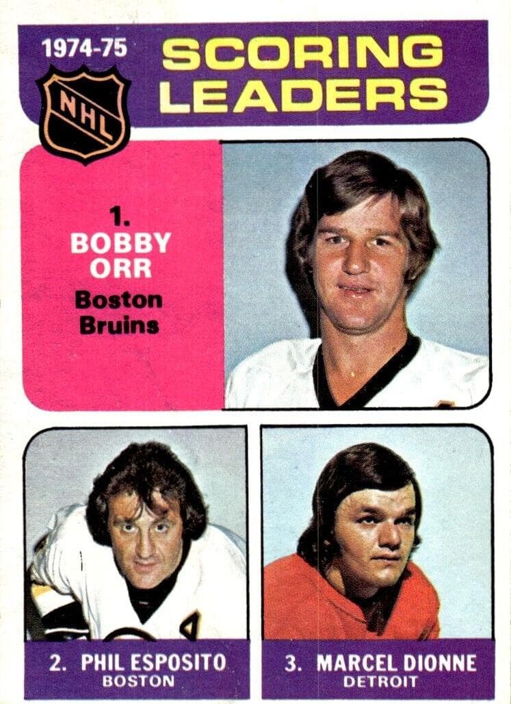 1974-75 Scoring Leaders (Bobby Orr / Phil Esposito/ Marcel Dionne) #210