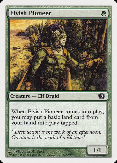 Elvish Pioneer 2003 Magic: The Gathering 8th Edition
