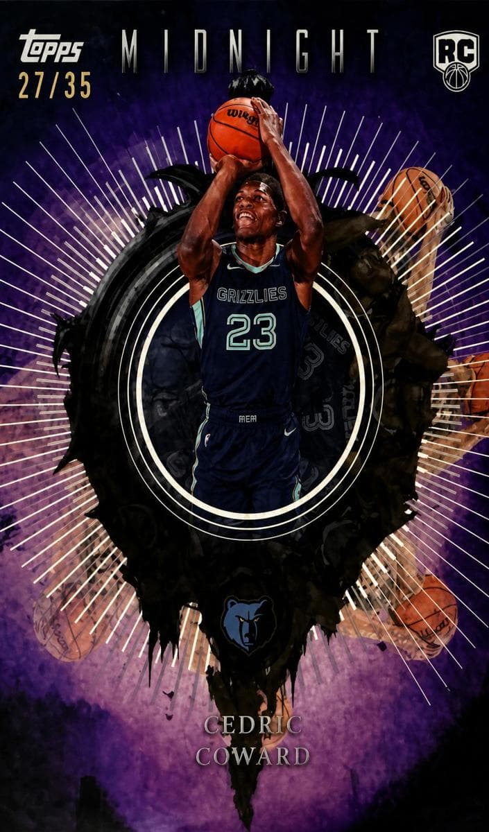 Cedric Coward 2025 topps Topps Midnight