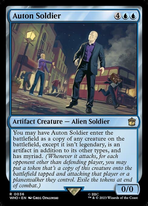 Auton Soldier 2023 Magic: The Gathering Doctor Who Foil