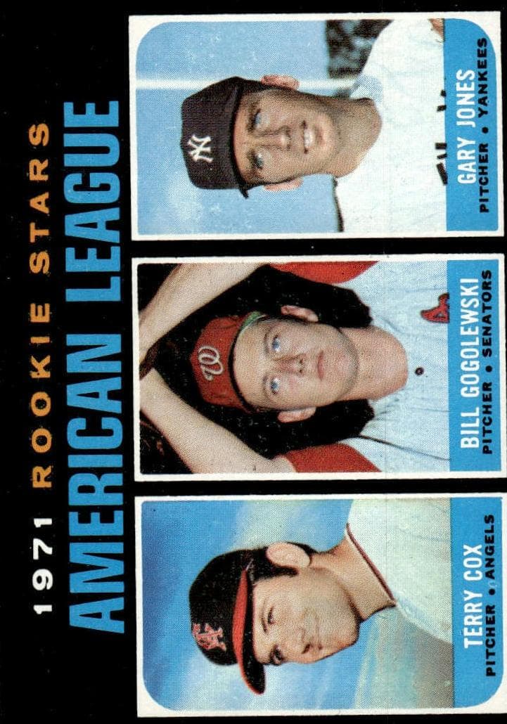 American League 1971 Rookie Stars (Terry Cox / Bill Gogolewski / Gary Jones) #559