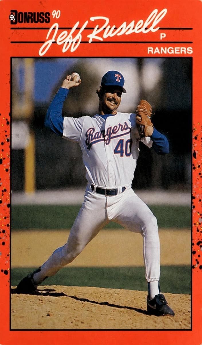 Jeff Russell 1990 panini Donruss