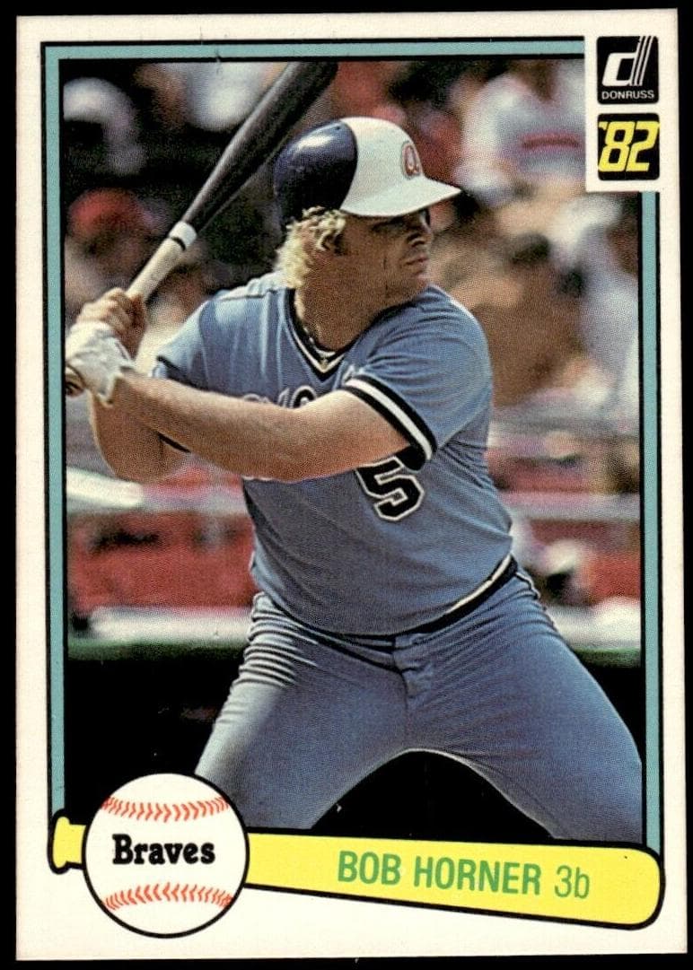 Bob Horner trading card