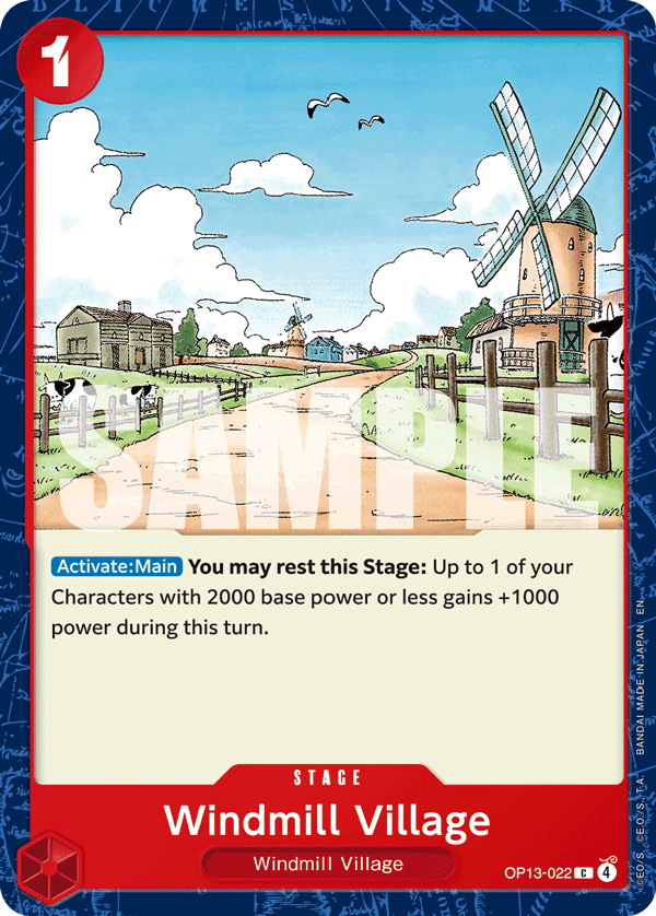 Windmill Village 2025 One Piece Carrying on His Will