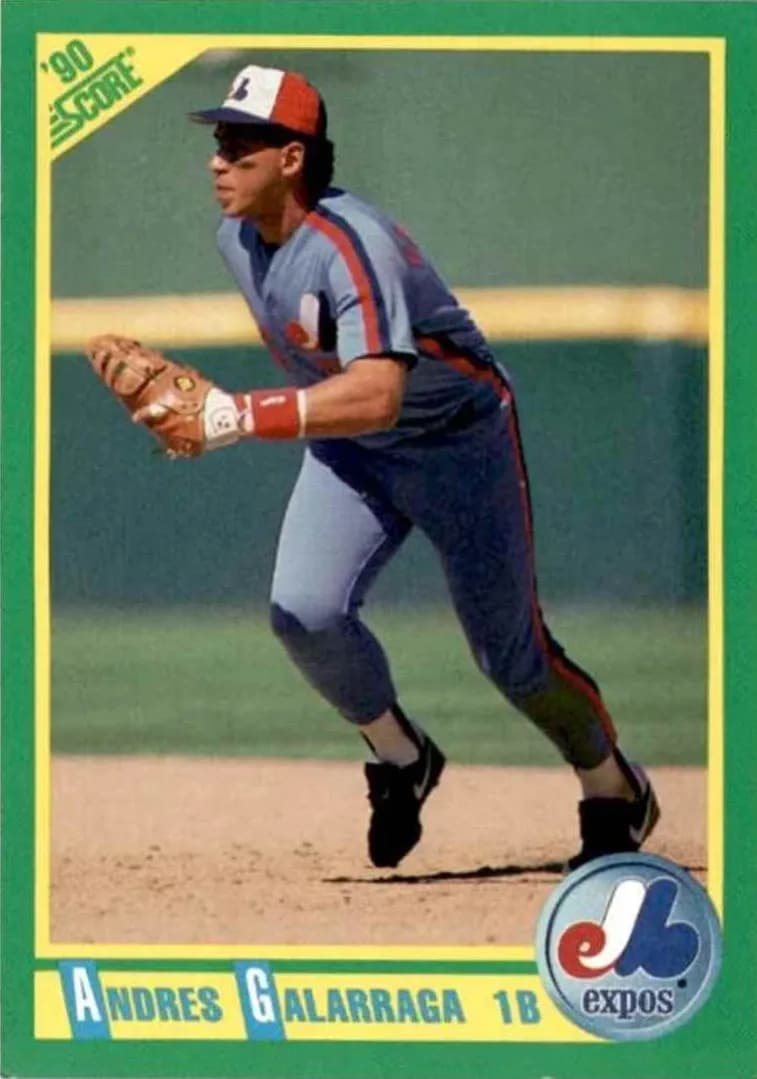 Andres Galarraga 1990 panini Score